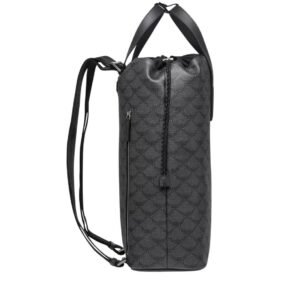 MCM HIMMEL DRAWSTRING BACKPACK IN LAURETOS GREY