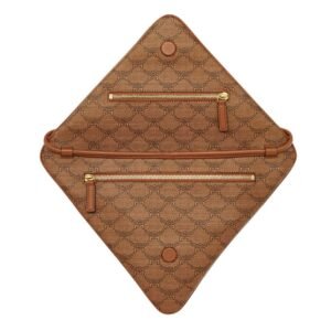 MCM HIMMEL TRIANGLE POUCH IN LAURETOS COGNAC