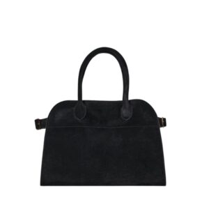 THE ROW SOFT MARGAUX 10 BAG IN SUEDE