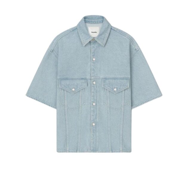 NANUSHKA JORGE DENIM SHIRT BLUE