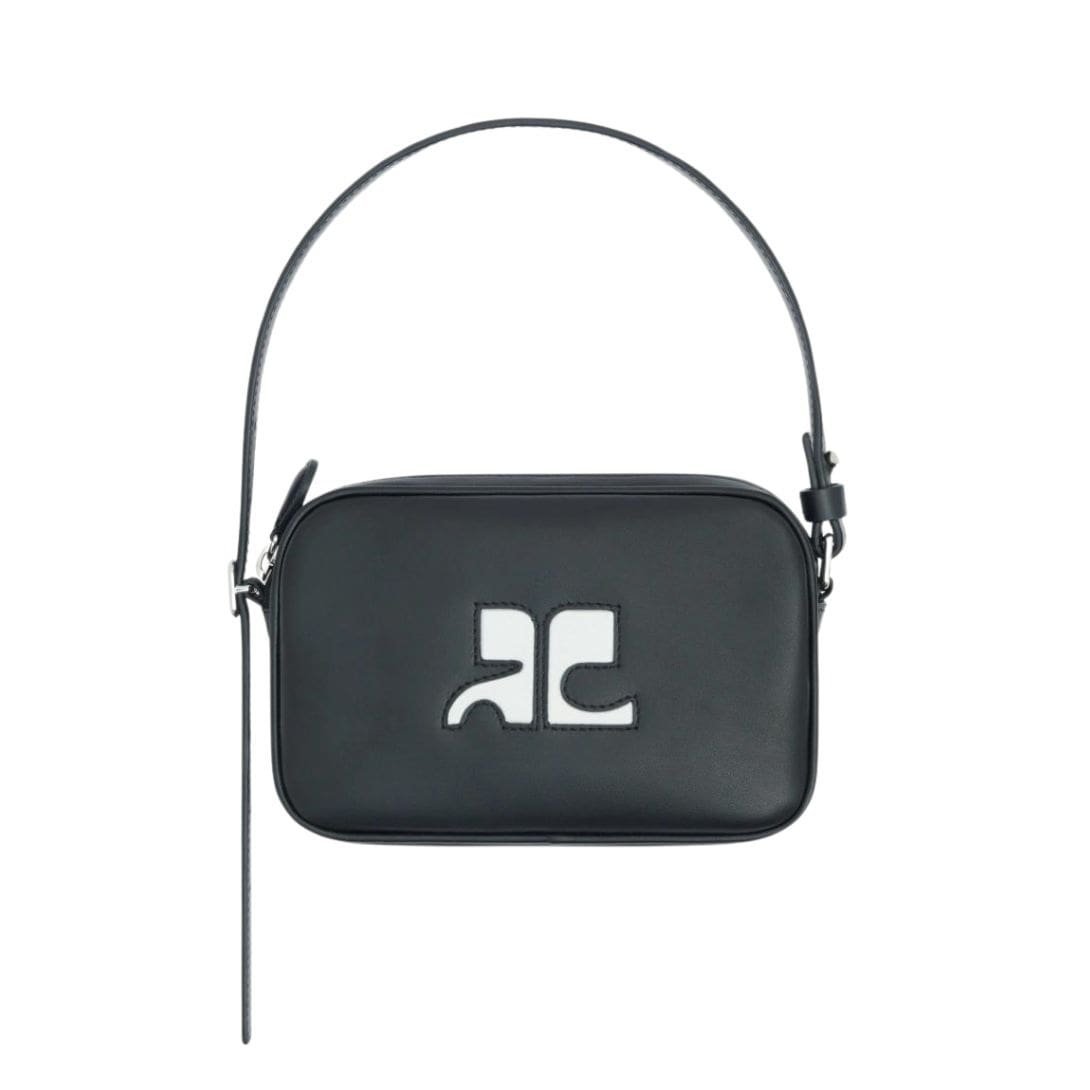 COURREGES SLIM LEATHER CAMERA BAG