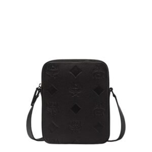 MCM KLASSIK CROSSBODY IN MAXI MONOGRAM LEATHER BLACK
