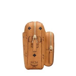 MCM AREN CROSSBODY IN VISETOS COGNAC