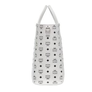 MCM MÜNCHEN TOTE IN VISETOS WHITE