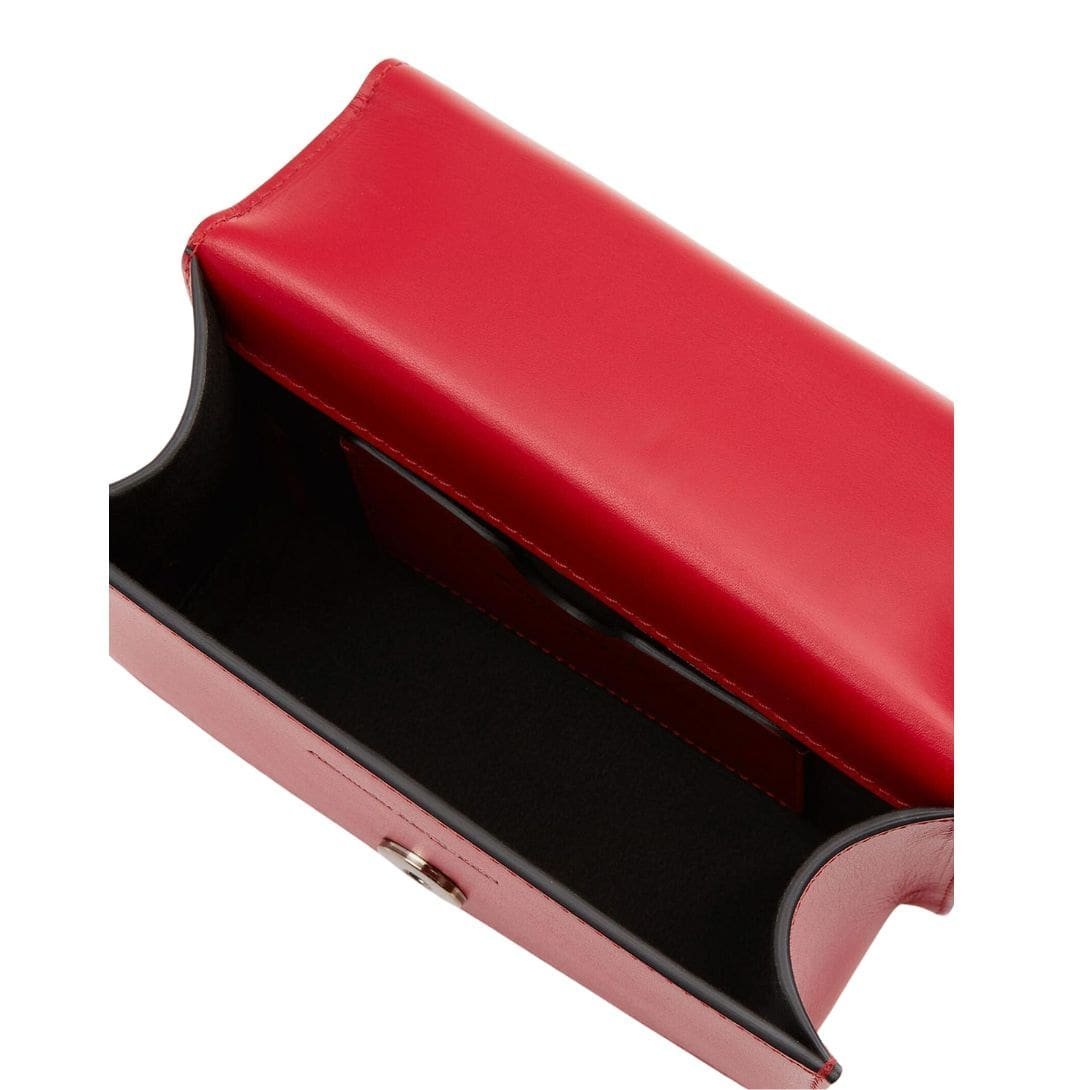 ALEXANDER MCQUEEN WOMANS MINI JEWELLED SATCHEL IN WELSH RED - Image 4