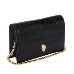 ALEXANDER MCQUEEN WOMANS SMALL SKULL IN BLACK