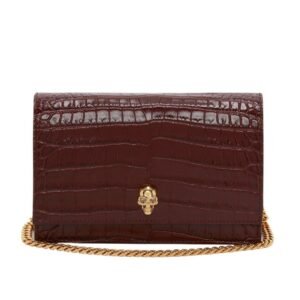 ALEXANDER MCQUEEN WOMANS SMALL SKULL IN RED