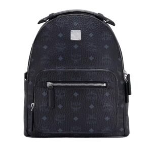 MCM SMALL STARK BACKPACK IN VISETOS BLACK