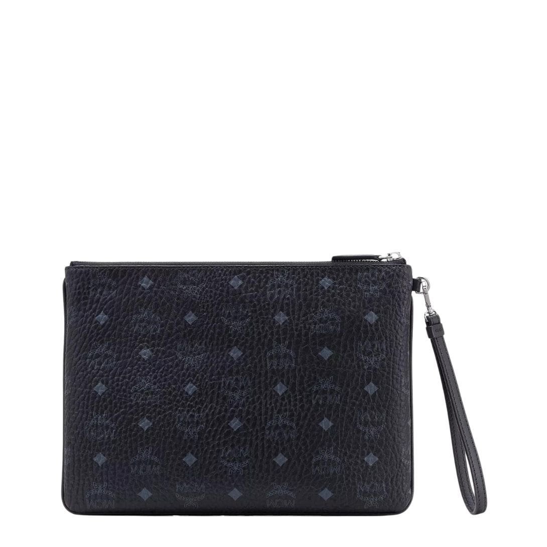 MCM WRISTLET ZIP POUCH IN VISETOS ORIGINAL BLACK - Image 5