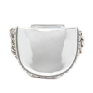 STELLA MCCARTNEY FRAYME MIRRORED SMALL SHOULDER BAG
