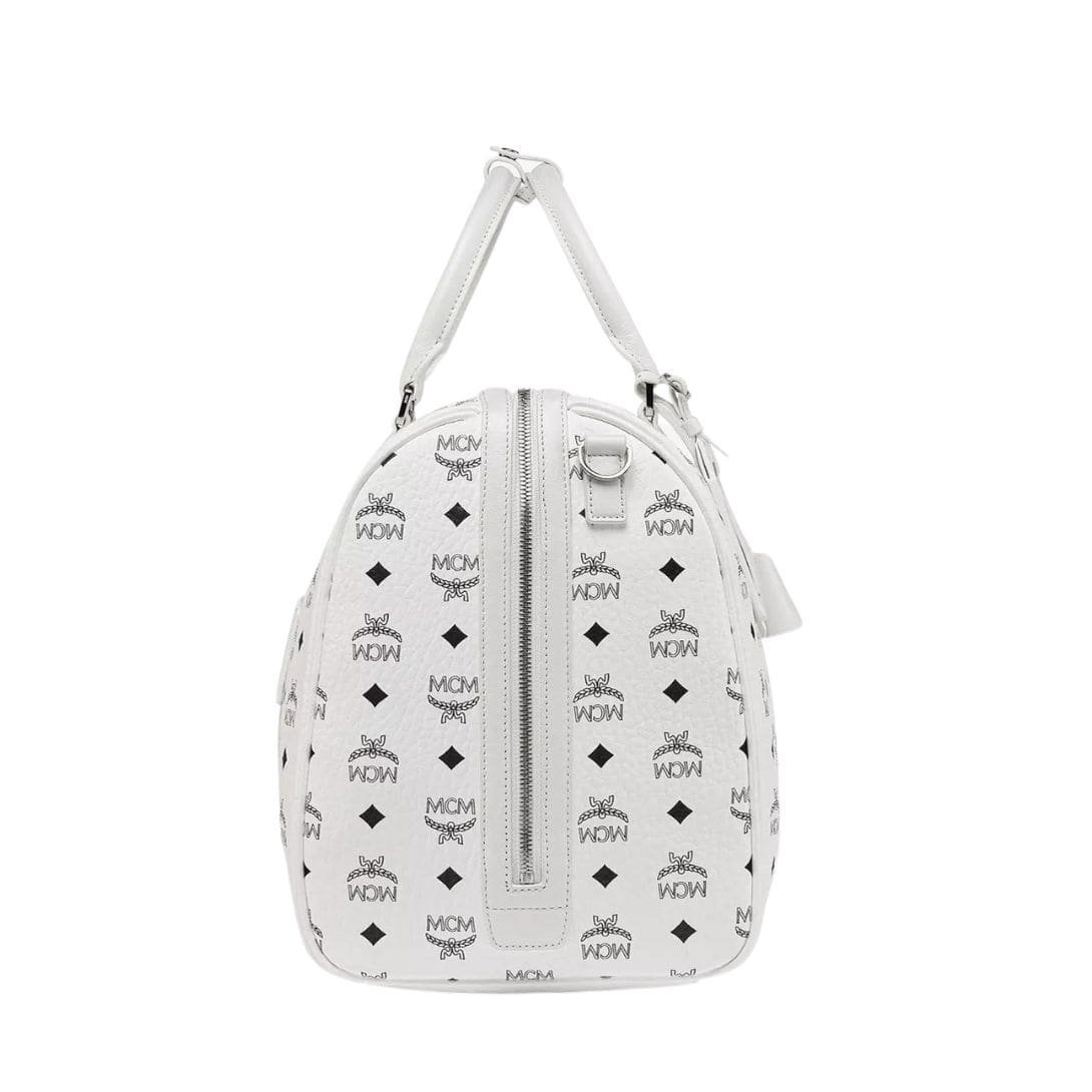 MCM OTTOMAR WEEKENDER BAG IN VISETOS WHITE - Image 2