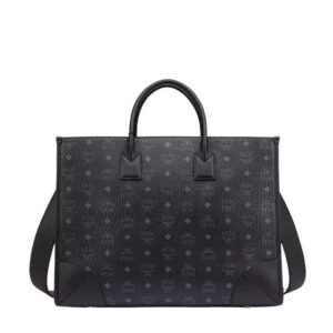 MCM X- LARGE MUNCHEN TOTE IN VISETOS BLACK