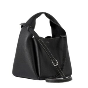 LA GARCONNE TOTÊME BUCKET BAG — BLACK