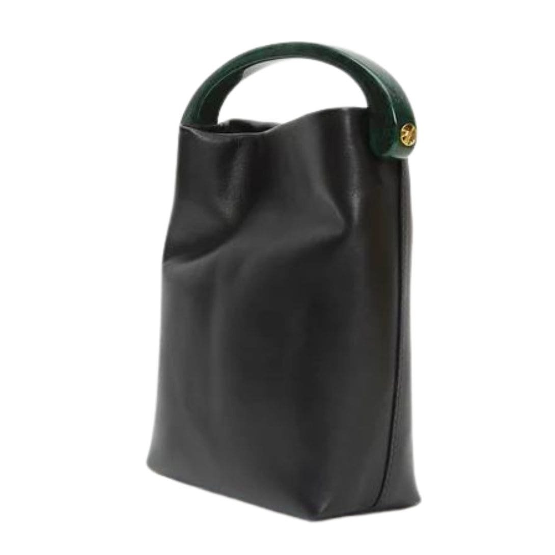 LA GARCONNE DRIES VAN NOTEN CRISP LEATHER BAG BLACK - Image 2