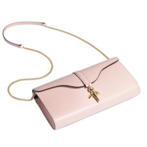 JOSEPH DUCLOS DIANE CLUTCH BAG IN LUMIERE LEATHER