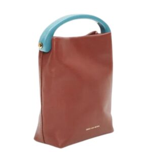 LA GARCONNE DRIES VAN NOTEN CRISP LEATHER BAG RUST