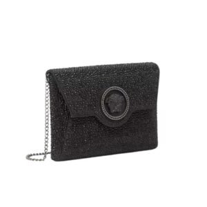 VERSACE CRYSTAL LA MEDUSA ENVELOPE CLUTCH
