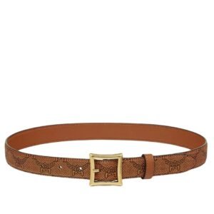 MCM AREN BELT 1” IN LAURETOS COGNAC