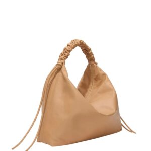 PROENZA LARGE DRAWSTRING SHOULDER BAG SAND