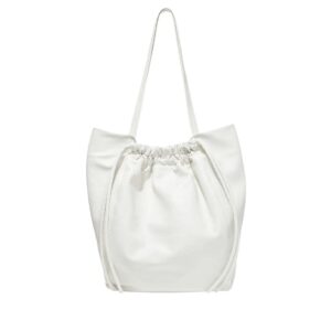 PROENZA DRAWSTRING TOTE OPTIC WHITE