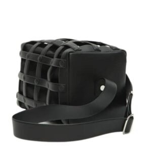 LA GARCONNE ISSEY MIYAKE SPIRAL GRID SHOULDER BAG