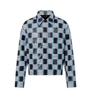 LOUIS VUITTON DAMIER LEATHER TRUCKER JACKET