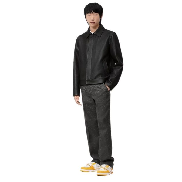 LOUIS VUITTON DAMIER SPREAD LEATHER BLOUSON - Image 3