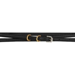 GIVENCHY VOYOU DOUBLE WRAP BELT IN LEATHER BLACK