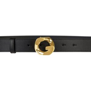 GIVENCHY BELT IN LEATHER WITH G-CHAIN BUCKLE BLACK