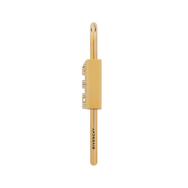 GIVENCHY SMALL 4G PADLOCK IN METAL WITH CRYSTALS GOLDEN YELLOW - Image 2