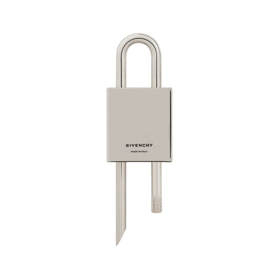 GIVENCHY SMALL 4G PADLOCK IN METAL WITH CRYSTALS SILVERY GREY - Image 2