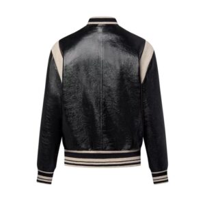 LOUIS VUITTON GRAPHIC LEATHER VARSITY JACKET