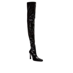 MAGDA BUTRYM THIGH HIGH BOOTS IN BLACK VINYL