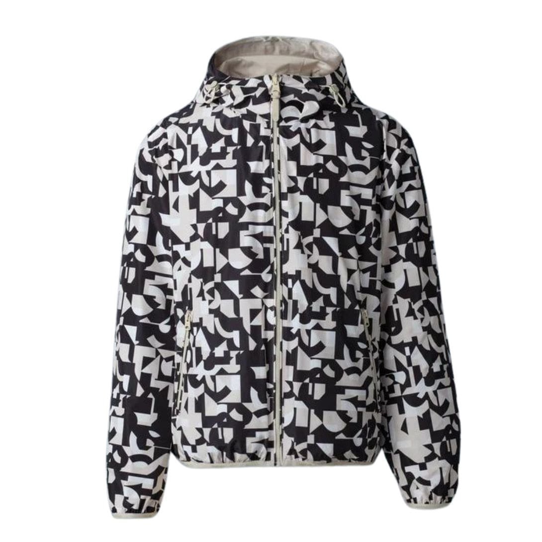 MACKAGE MICHAEL-PR REVERSIBLE ABSTRACT GEOMETRIC JACKET WITH HOOD - Image 3