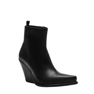 MAGDA BUTRYM CALF LEATHER COWBOY ANKLE BOOTS IN BLACK