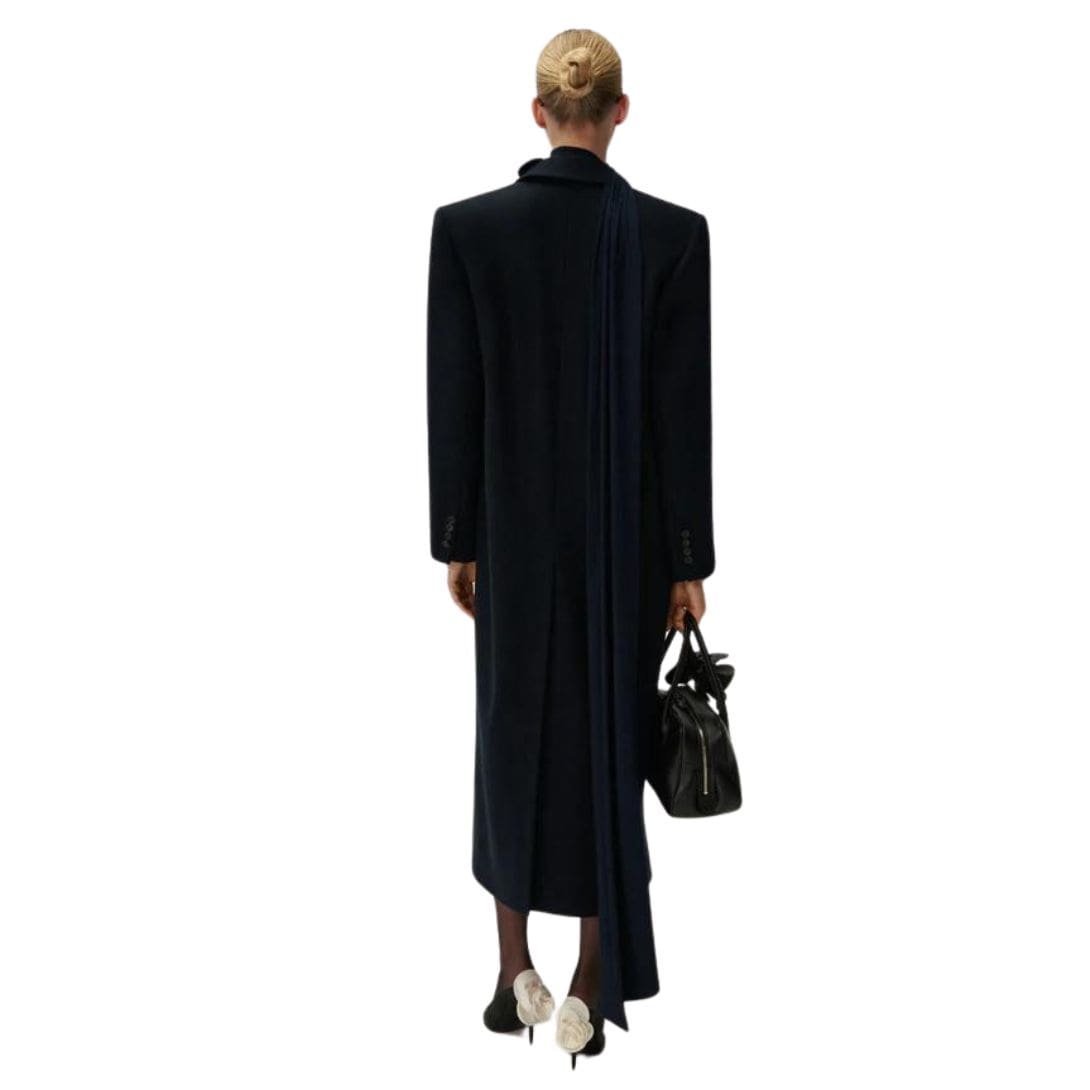 MAGDA BUTRYM LONG CLASSIC WOOL IN NAVY - Image 4