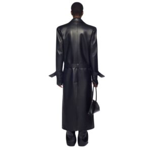 THE ATTICO BLACK LONG COAT