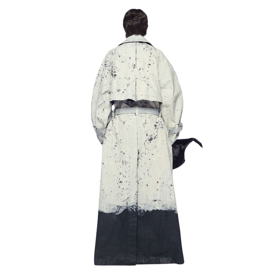 THE ATTICO WHITE AND BLACK TRENCH - Image 2