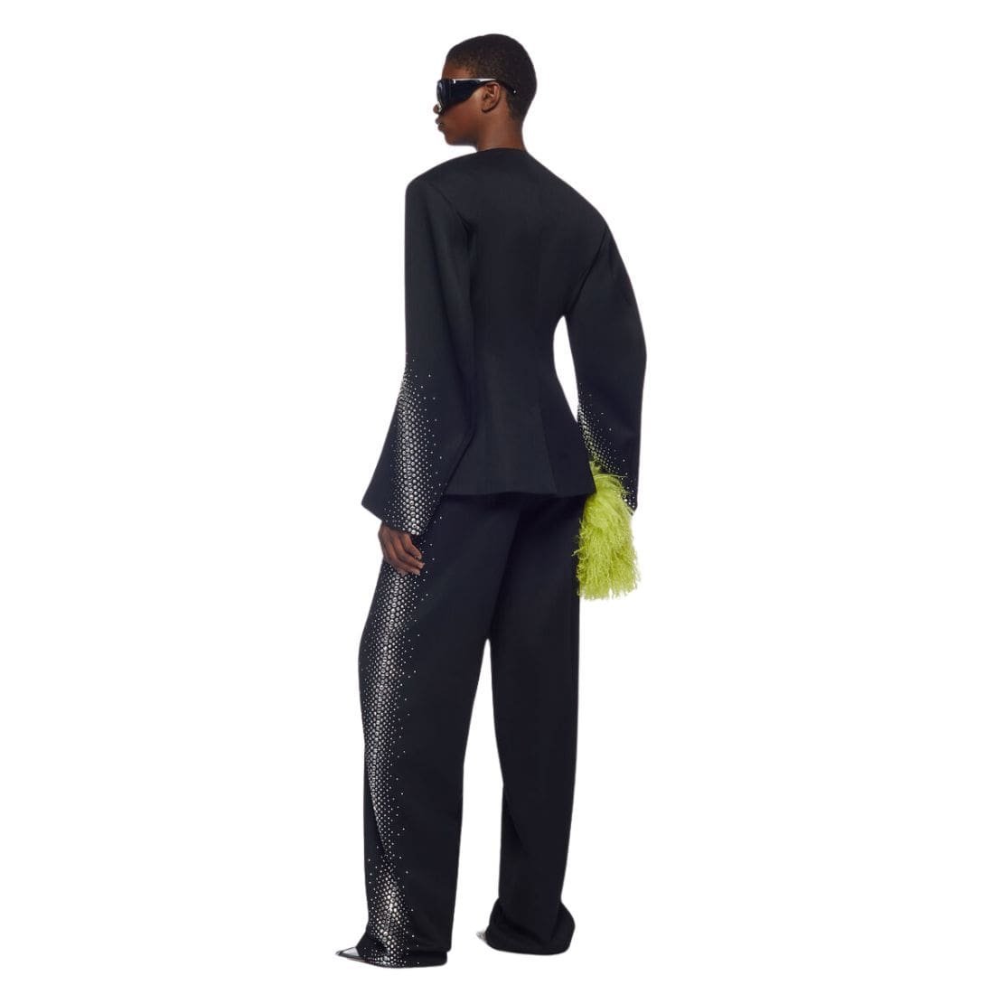 THE ATTICO BLACK AND SILVER BLAZER - Image 2