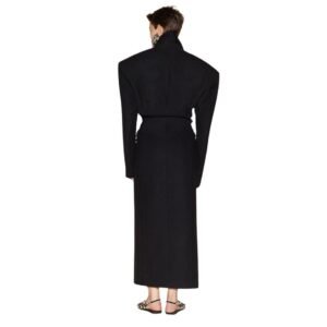 THE ATTICO BLACK LONG COAT
