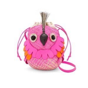 LOEWE BIRD BAG IN IRACA PALM AND CALFSKIN