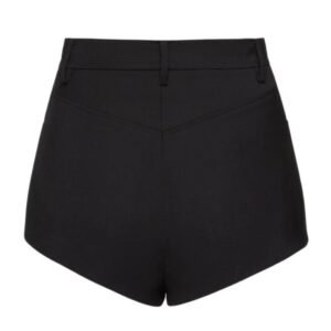 MAGDA BUTRYM HIGH-WAIST COTTON SHORTS IN BLACK