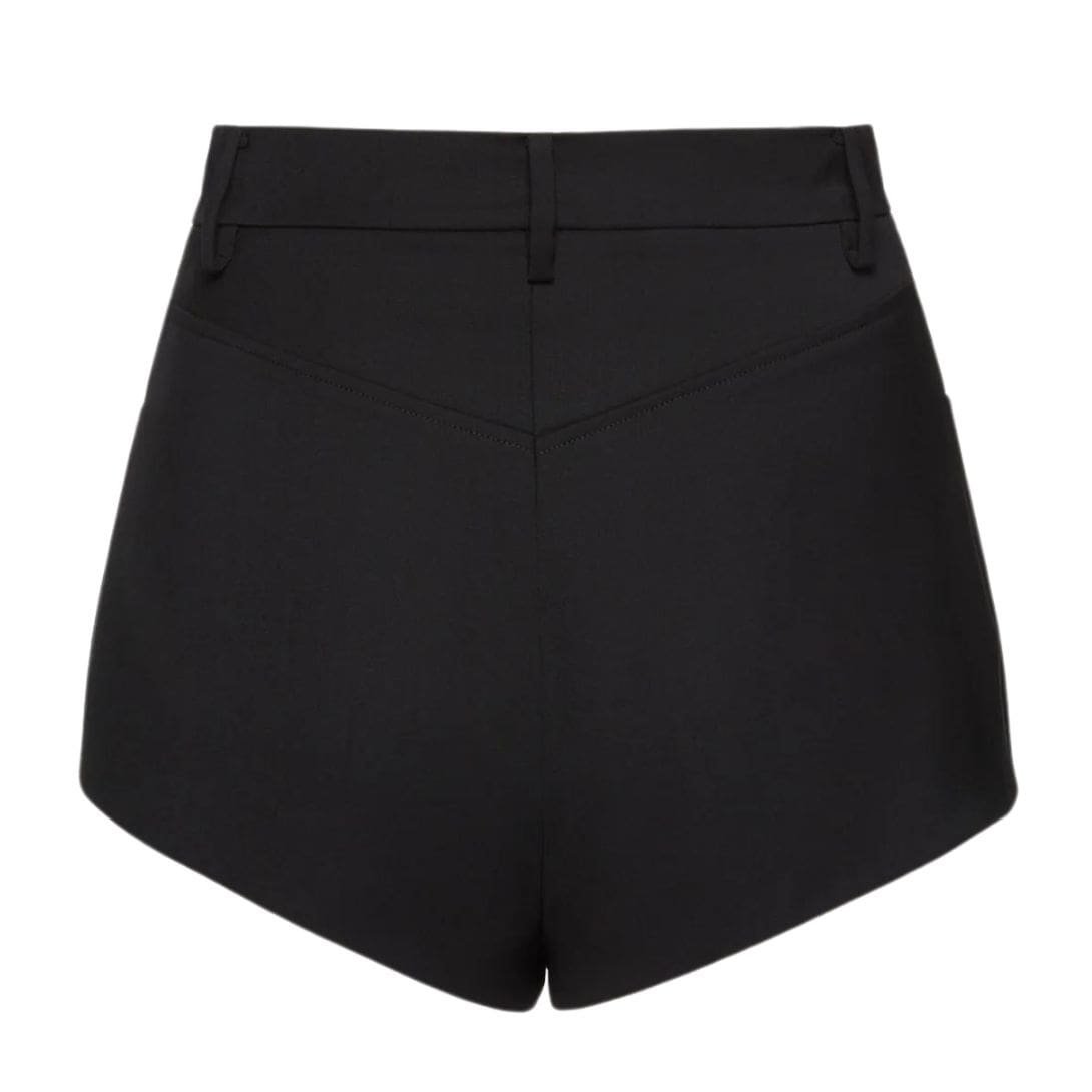MAGDA BUTRYM HIGH-WAIST COTTON SHORTS IN BLACK - Image 2