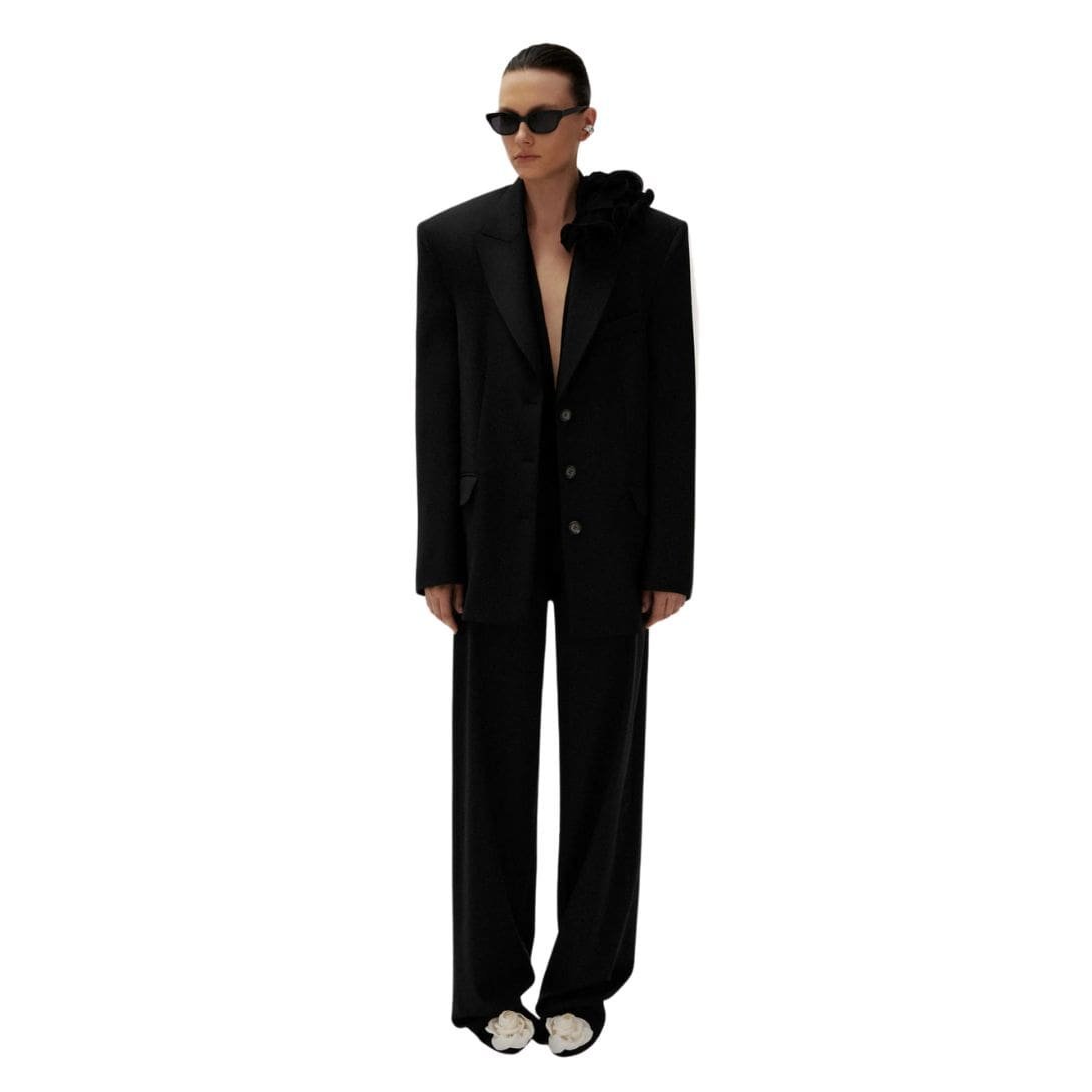 MAGDA BUTRYM OVERSIZED BLAZER IN BLACK - Image 3