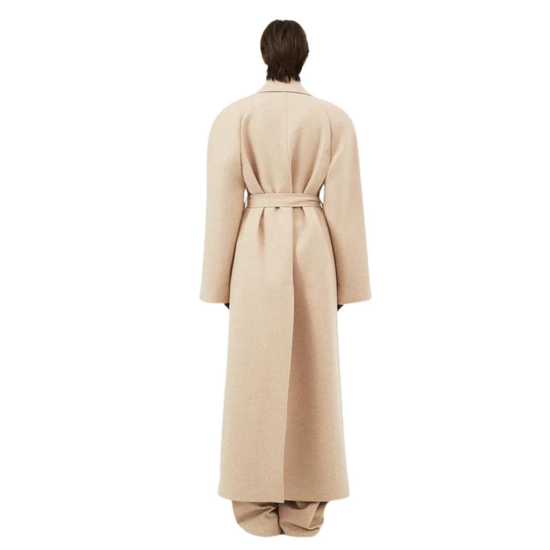 MAGDA BUTRYM CASHMERE WRAP COAT IN BEIGE - Image 4
