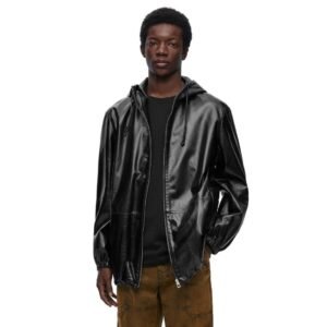 LOEWE HOODED JACKET IN NAPPA LAMBSKIN