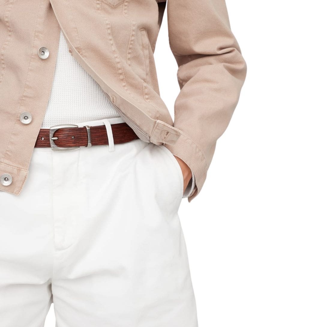 BRUNELLO CUCINELLI BARK EFFECT CALFSKIN BELTS - Image 3