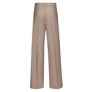 MAGDA BUTRYM CASHMERE WIDE-LEG TROUSERS IN TAUPE