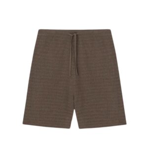 NANUSHKA CADEN LINEAR CROCHET SHORTS BROWN