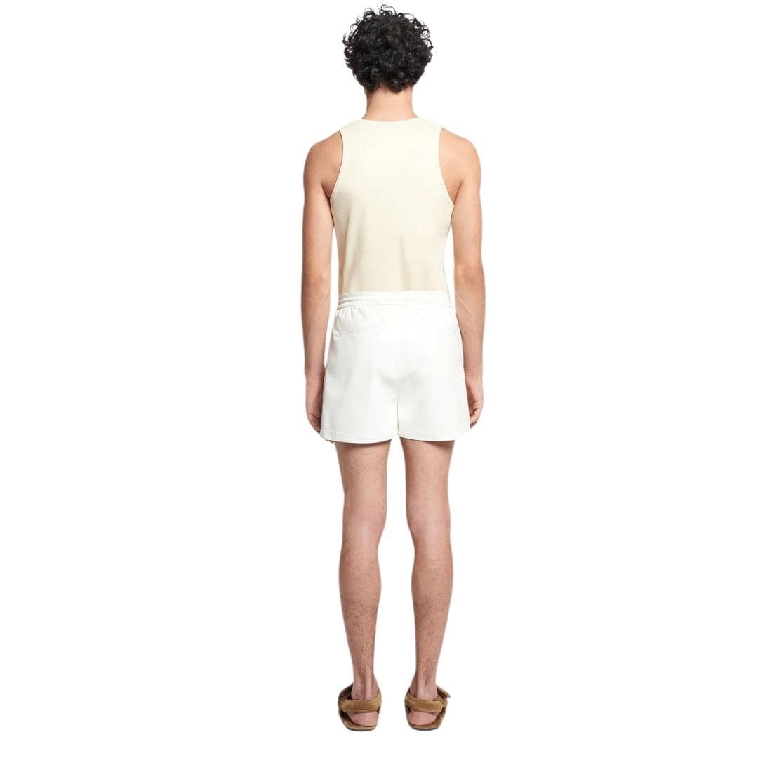 NANUSHKA AMIL OKOBOR ALT-LEATHER SHORTS WHITE - Image 2